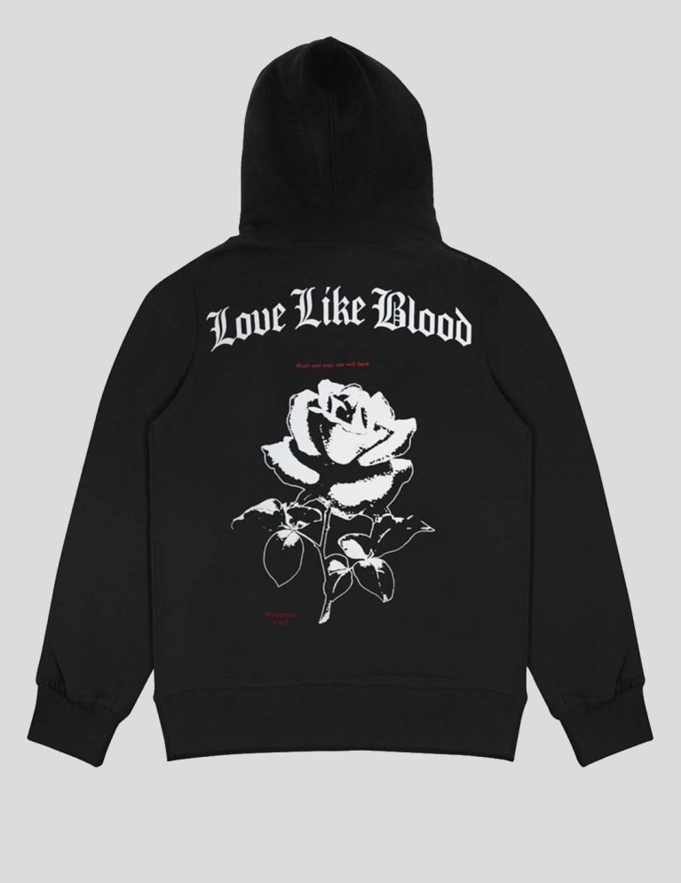 Sudadeira WASTED PARIS love like blood hoodie black